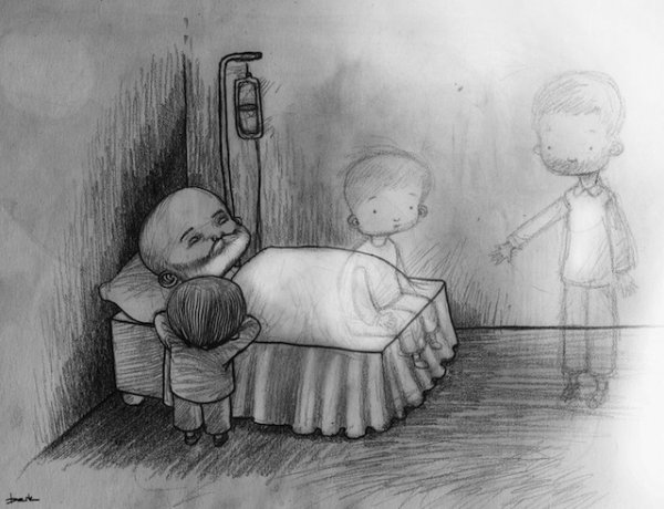 Грустный ребенок рисунок