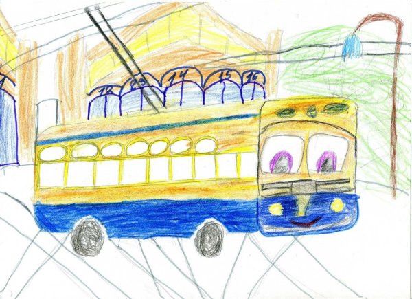 Нарисовать трамвай