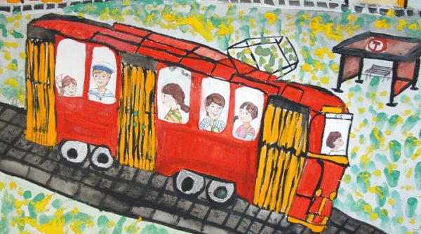 Рисование городского транспорта