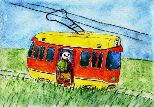 Нарисовать трамвай