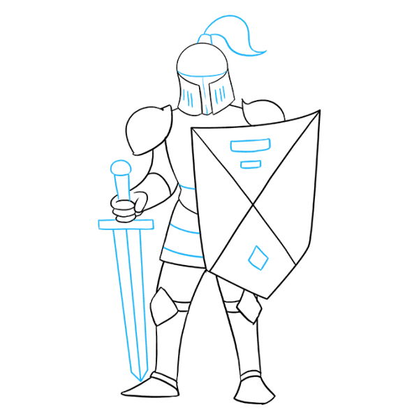 Детские рисунки рыцарей