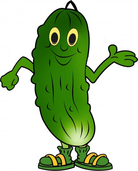 Смешной огурец