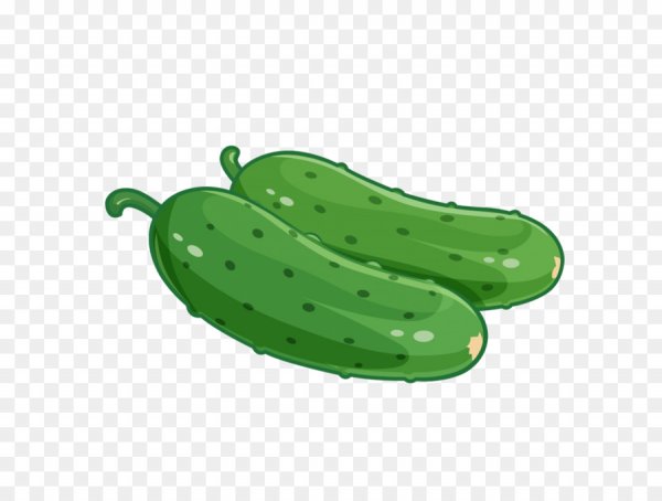 Огурец мультяшный
