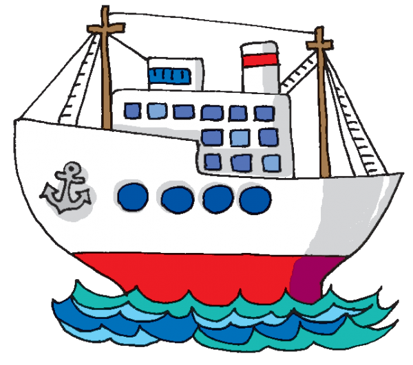 Пароход рисунок