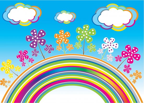 Фон красочный детский