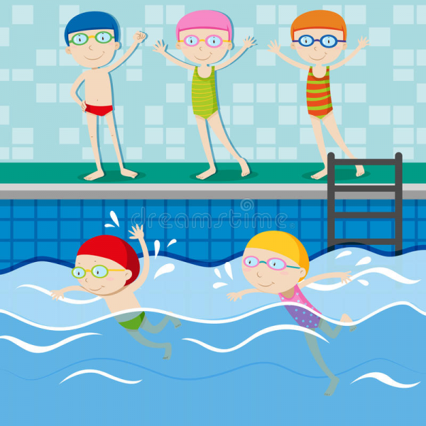 Человечек в бассейне