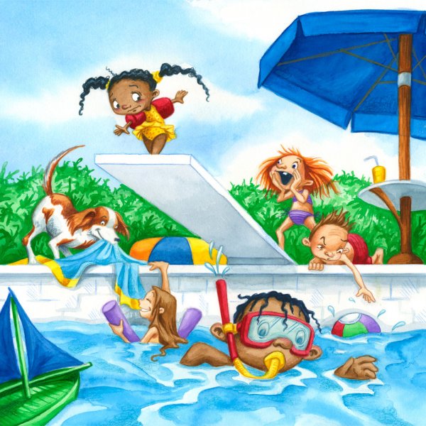 Картинки для детей купание в водоемах