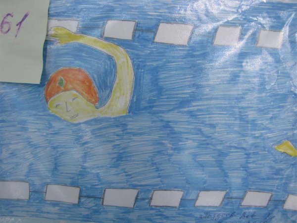 Рисунки бассейна детские