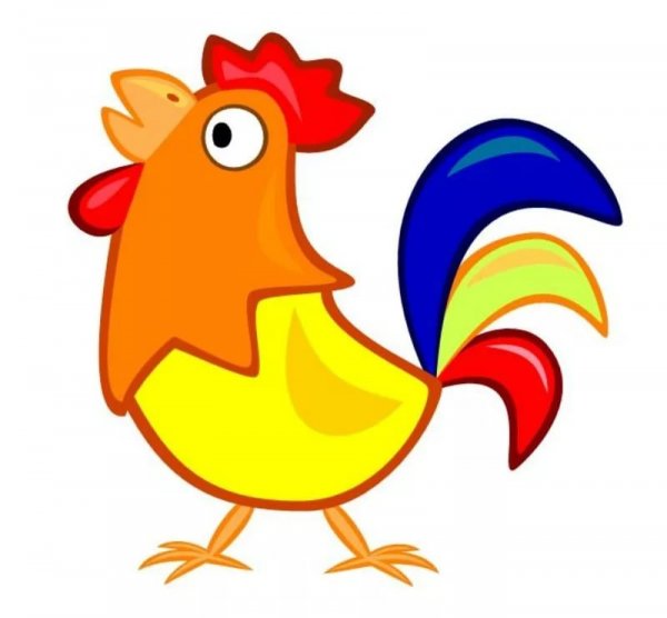 Изображение петуха для детей