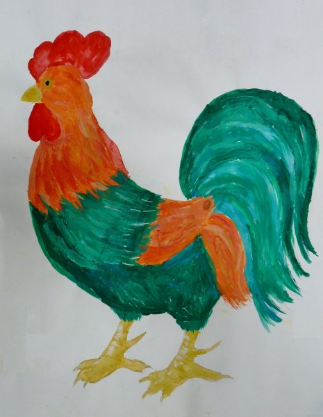 Рисование петуха