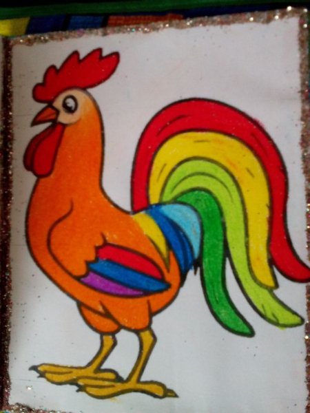 Разукрасить петуха