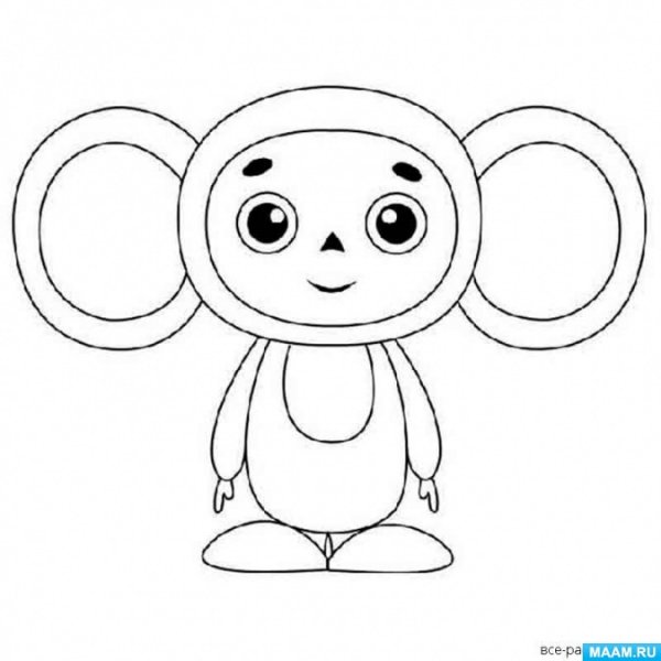 Рисование Чебурашка