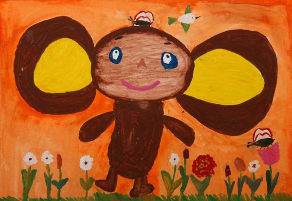 Рисование Чебурашка