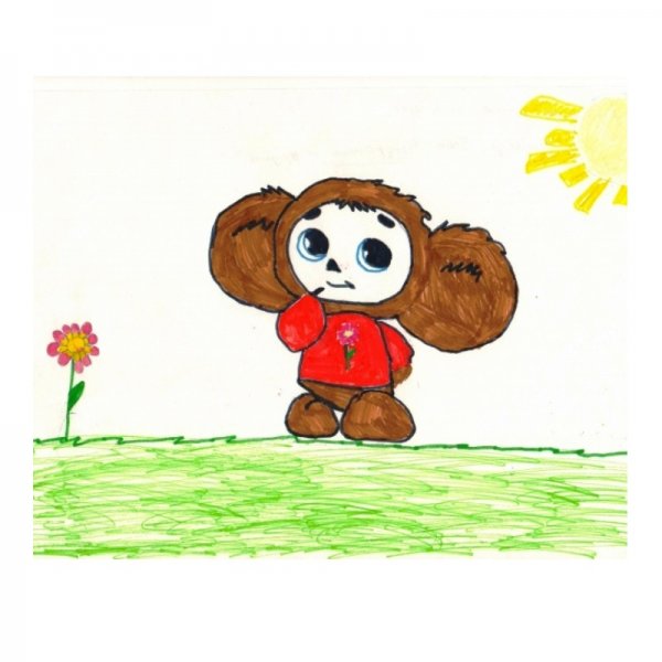 Чебурашка рисунок