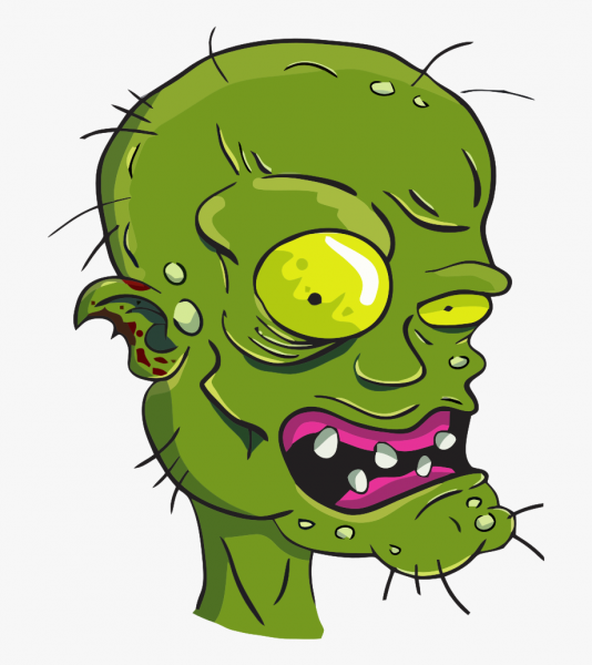 Пошаговое рисование зомби