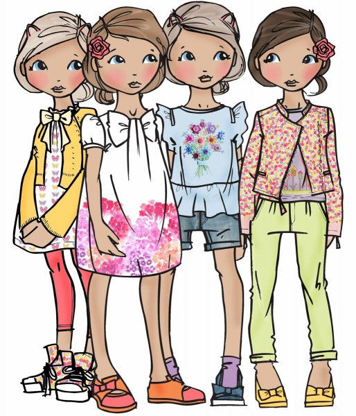 Эскизы детской одежды