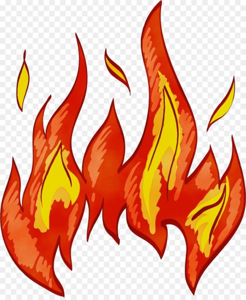 Нарисованный огонь