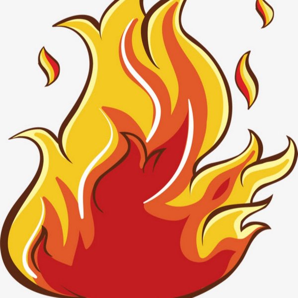 Нарисованный огонь