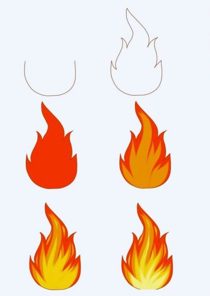 Нарисованное пламя