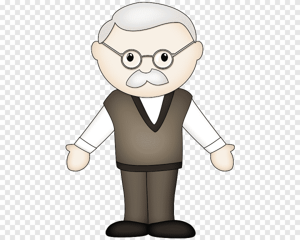 Дедушка мультяшный