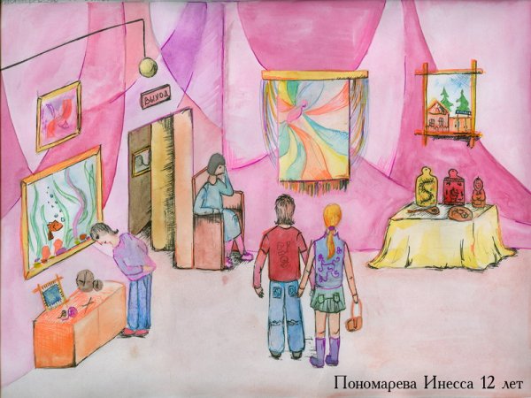 Детские рисунки на тему музей