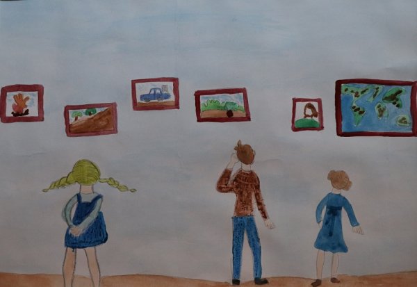 Детские рисунки на тему музей