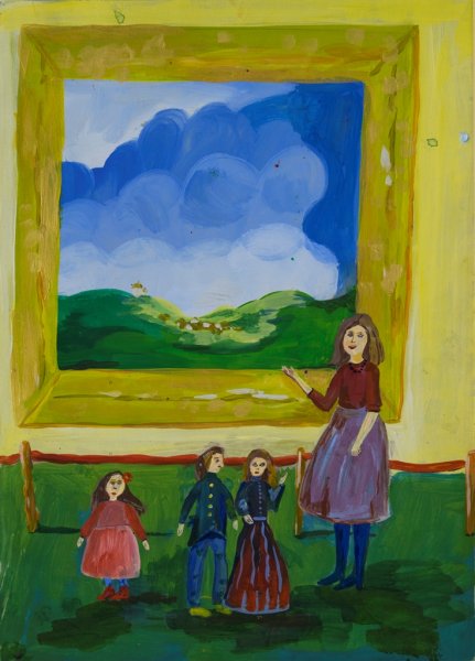 Рисунки детей я в музее