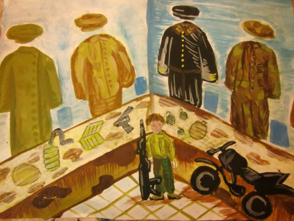 Детские рисунки на тему музей