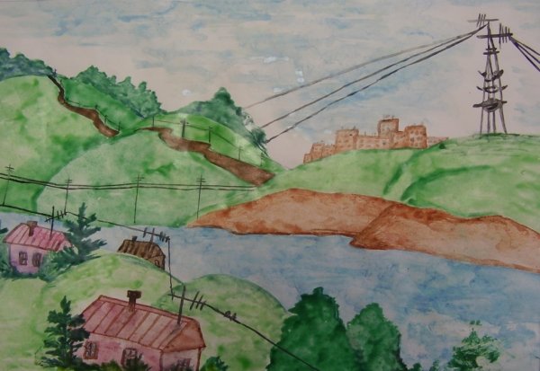 Рисунок на тему природа Кузбасса