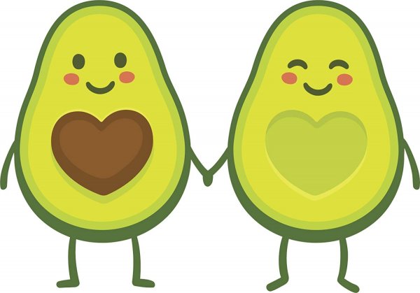 Мультяшный Авокадик