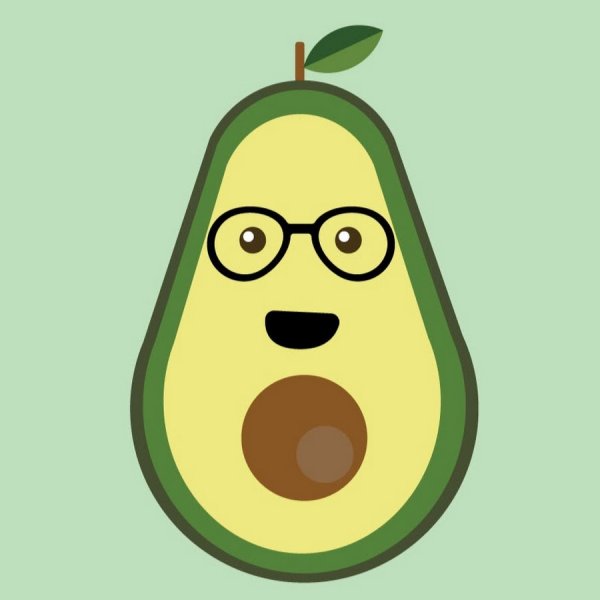 Авокадо с улыбкой
