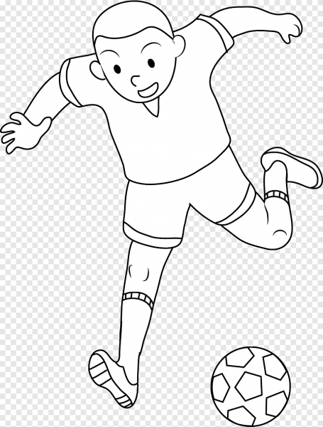 Раскраски для мальчиков футболисты