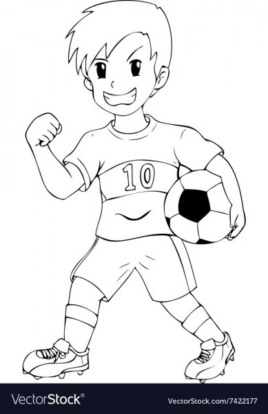 Нарисовать футболиста