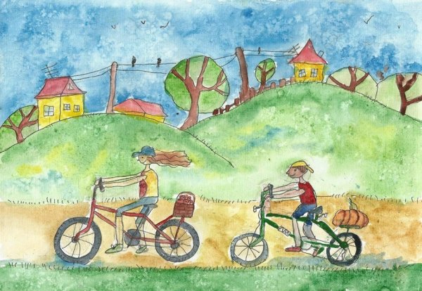 Рисунок на тему Мои летние каникулы