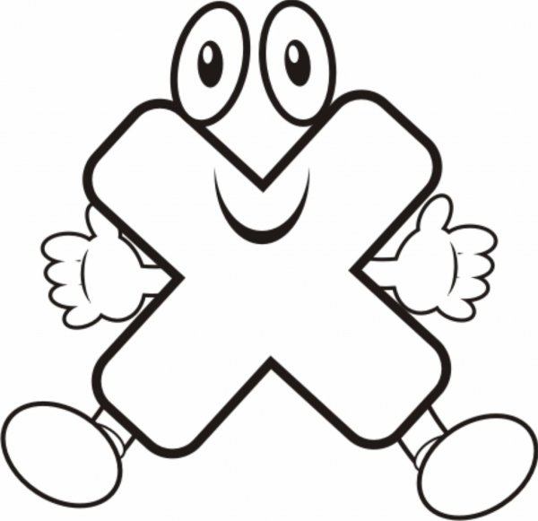 Раскраска математические знаки