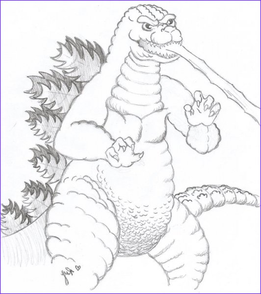 Раскраски с Годзиллой