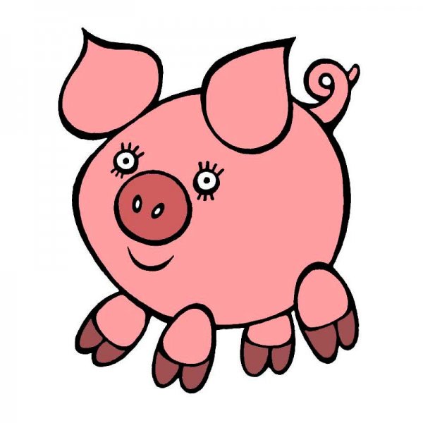 Поросенок мультяшный