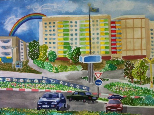 Рисунок ребенок с шарами на конкурс в садик