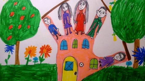 Рисование на тему детский сад