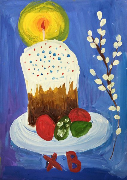 Детские пасхальные рисунки