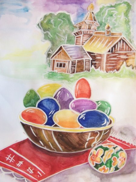 Рисунок на пасхальную тему