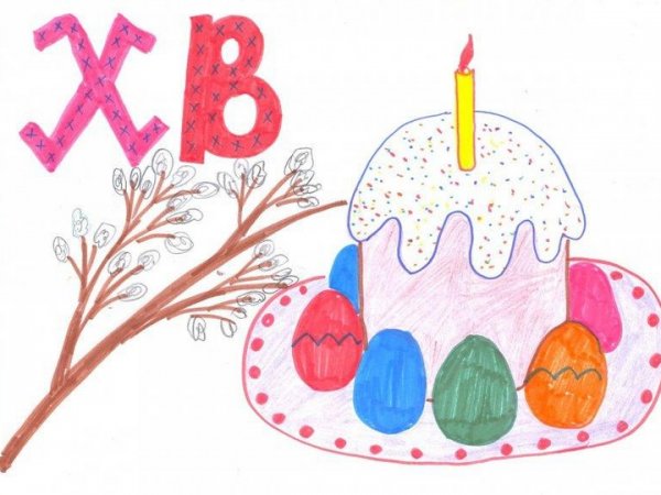 Рисунок на Пасху