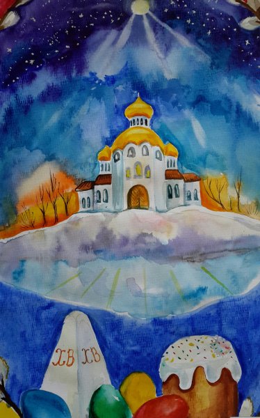 Пасхальный рисунок на конкурс