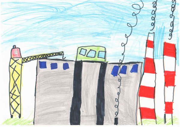 Рисунок на тему завод будущего