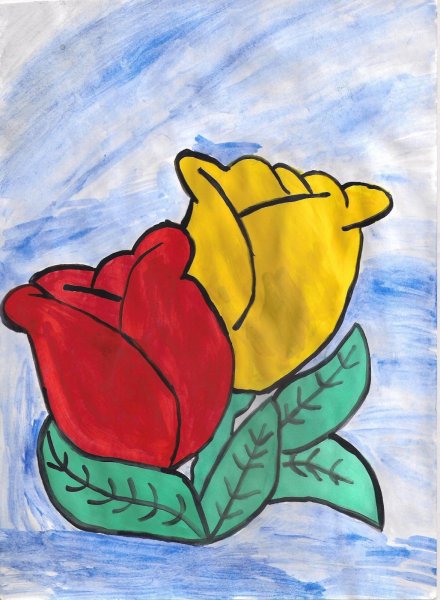 Рисунок на сваболную Окему