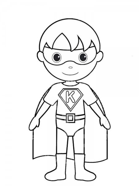 Раскраски для мальчиков Супергерой