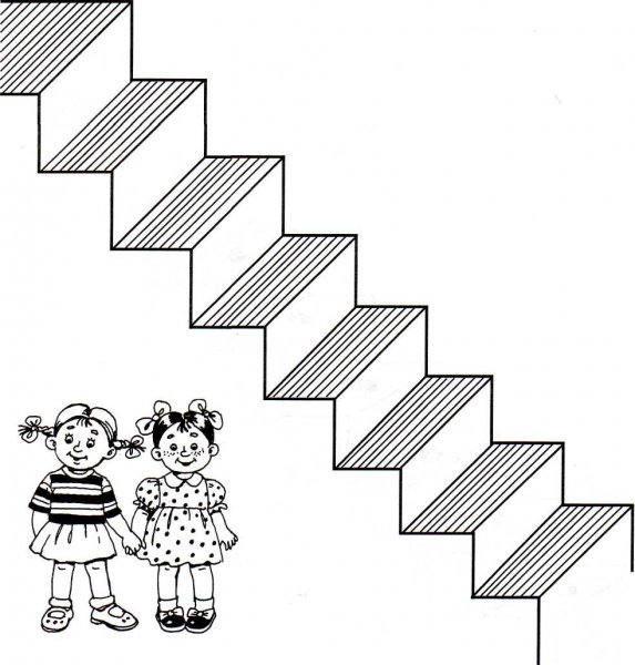 Рисование красивые лесенки