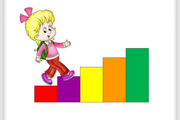 Разноцветная лесенка игра