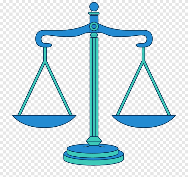 Чаши весов иллюстрация