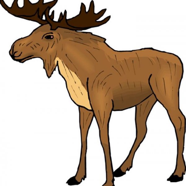 Лось мультяшный